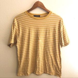 Brandy Melville- Yellow Striped T-shirt
